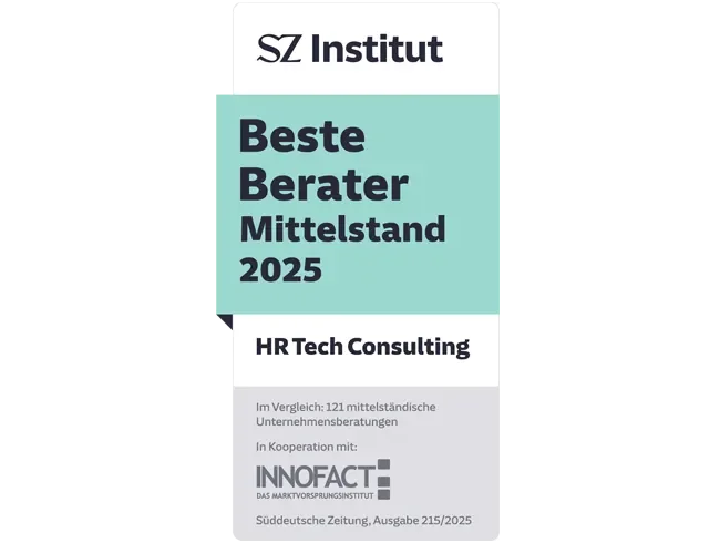 Die HR Tech Consulting wurde als „Beste Berater Mittelstand